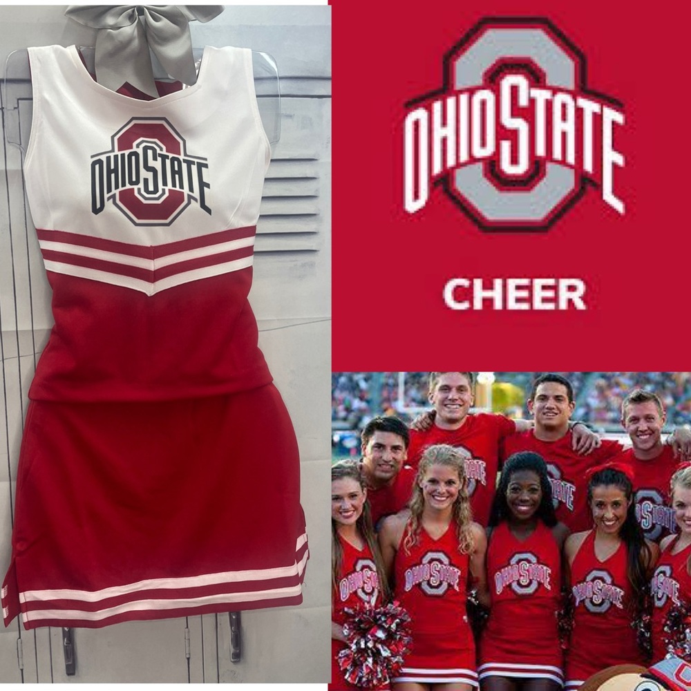 Ohio State Cheerleading uniform  Red and White adult med